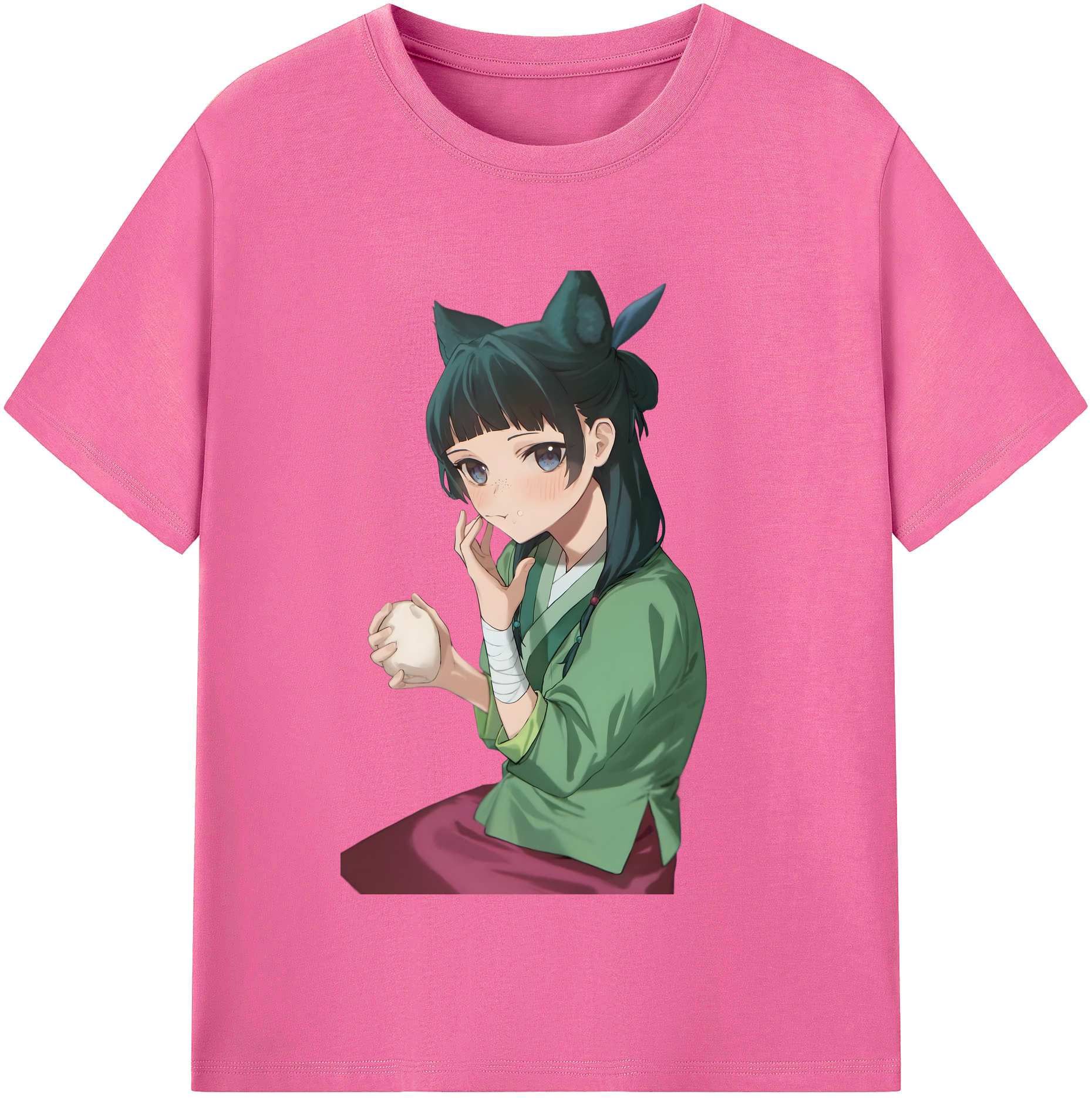 （画像用） 薬屋のひとりごと The Apothecary Diaries レディースカジュアルプリントTシャツ（綿100％）